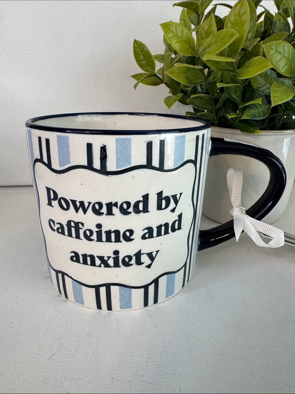 Mellow & Mod Coffee Mug Powered By Caffeine And Anxiety